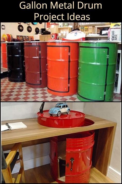 diy recycled metal drum ideas